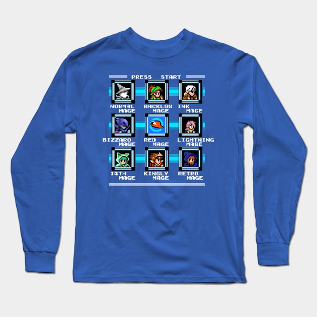 Mage Select Screen III Long Sleeve T-Shirt by TheWellRedMage